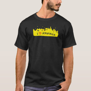 Camiseta Souvenir de Jerusalém City Israel para homens 6