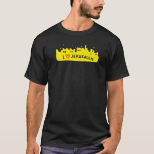 Camiseta Souvenir de Jerusalém City Israel para homens 6