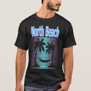 Camiseta Souvenir de Viagem Retro Beach de North Beach