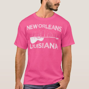 Camiseta Souvenir New Orleans Guitar Music Louisiana New Ou