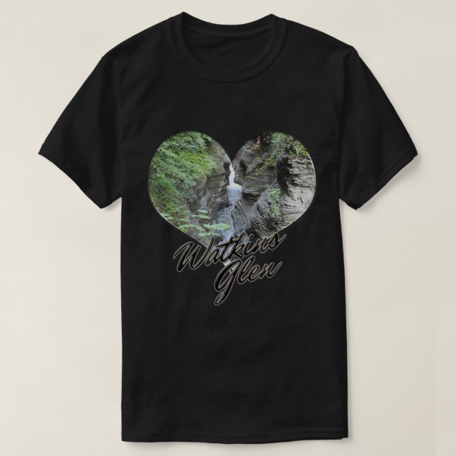Camiseta Souvenir Watkins Glen, Parque Estadual de (Frente do Design)