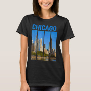 Camiseta Souvenirs da Paisagem Urbana do Centro de Chicago