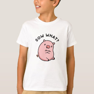 Camiseta Sow Que Engraçado Porco Sassado
