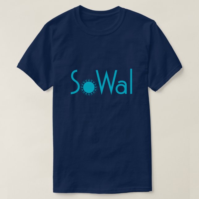Camiseta SoWal o Condado de Walton sul com Sun (Frente do Design)