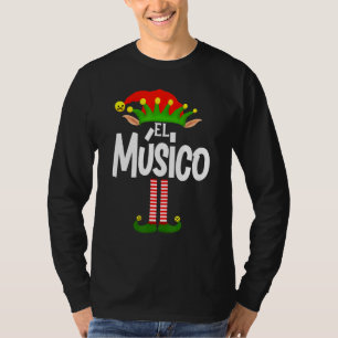 Camiseta Soy El Músico Elf Family Group Matching Em Espanho