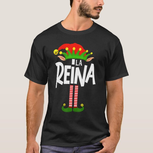 Camiseta Soy La Reina Elf Family Group Matando Em Espanhol (Frente)