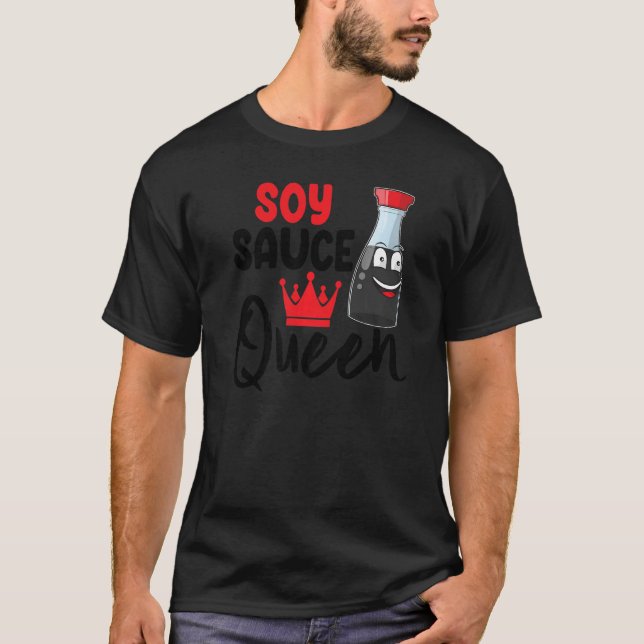 Camiseta Soy Sauce Rainhas Molho Amor Foodie (Frente)