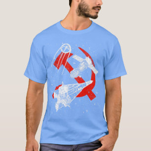 Camiseta Soyuz rocket Soyuz espaçonave Sputnik satélite 1