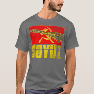 Camiseta Soyuz Rocket União Soviética 4