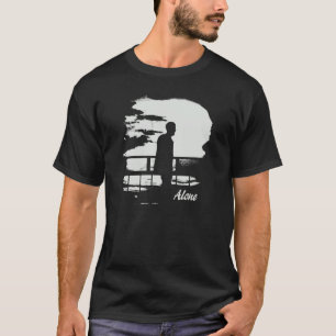 Camiseta Sozinha Estética Vintage Retro Refrigeração Nostal