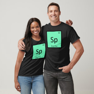 Camiseta Sp - Arremesso de Peso Campo e Pista Símbolo Quími
