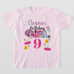 Camiseta Spa Birthday Girl | Festa Spa | idade personalizad<br><div class="desc">Comemora o aniversário com esta camiseta especial,  design especial e personalizada</div>