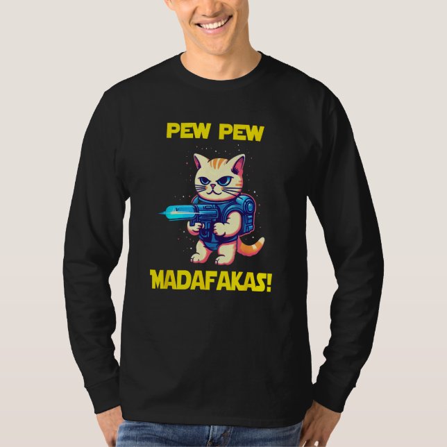 Camiseta Space Astronaut Pew Madafakas Birman Cat 1 (Frente)