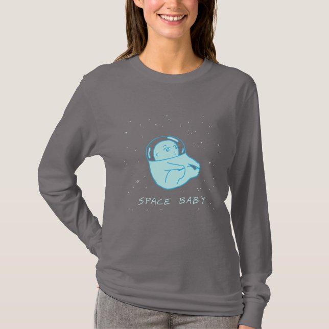 Camiseta Space Baby T-shirt (Frente)