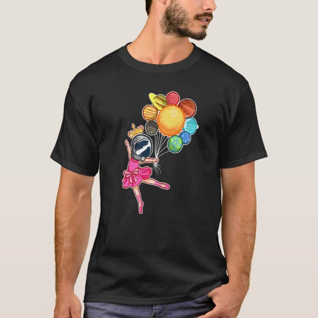 Camiseta Space Ballerina Astronaut  Ballet Dancer Planets (Frente)