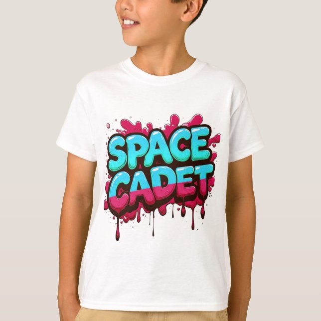 Camiseta Space Cadet Graffiti Typography (Frente)