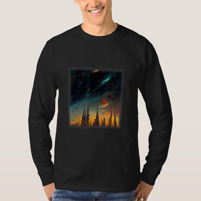 Camiseta Space City Artwork (Frente)