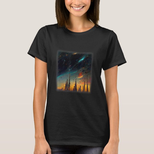 Camiseta Space City Artwork (Frente)