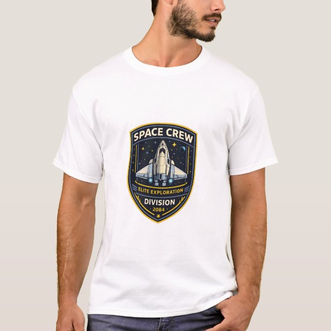 Camiseta Space Crew Exploration Division Men T-Shirt (Frente)