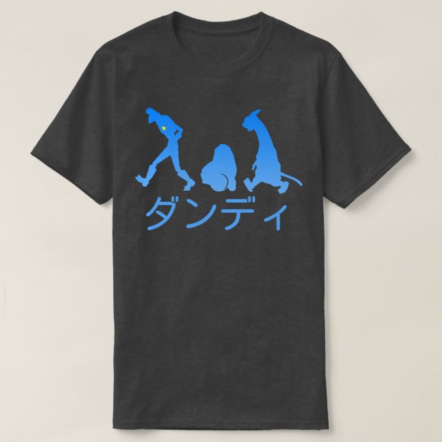 Camiseta Space Dandy Silhouette Dandy Blue (Frente do Design)