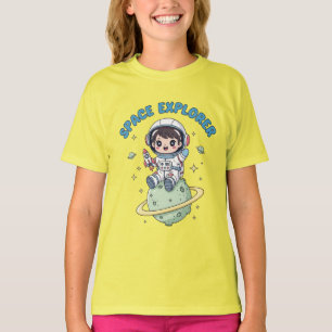 Camiseta Space Explorer Kawaii
