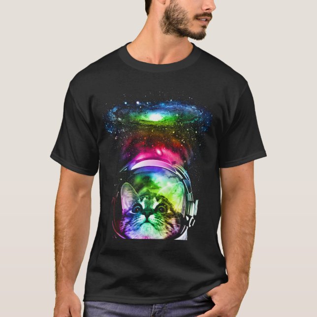Camiseta Space house cat (Frente)