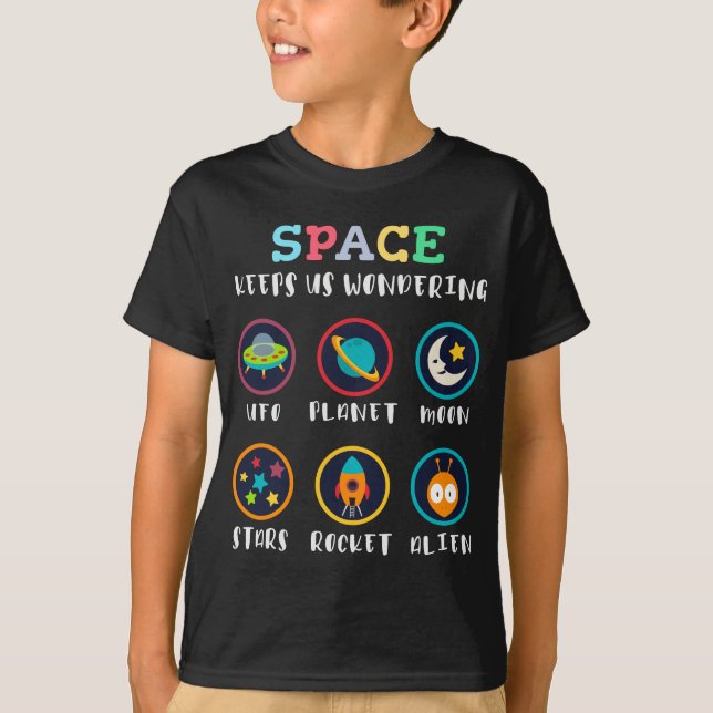 Camiseta Space keeps us wondering (Frente)