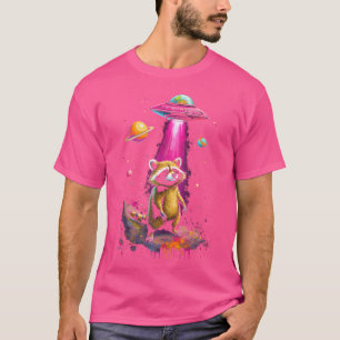 Camiseta Space Raccoon Ufo