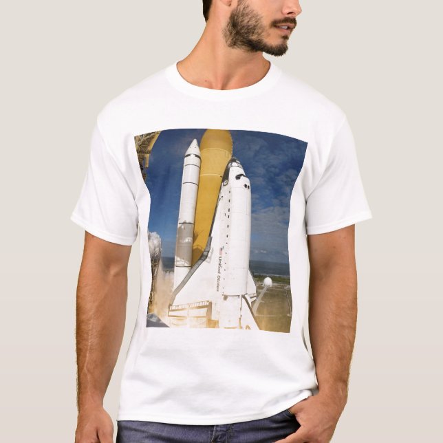 Camiseta Space Shuttle Atlantis levanta 12 (Frente)