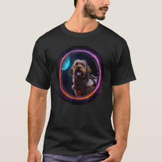 Camiseta Space Wirehaired Pointing Griffon Dog Mom Dad