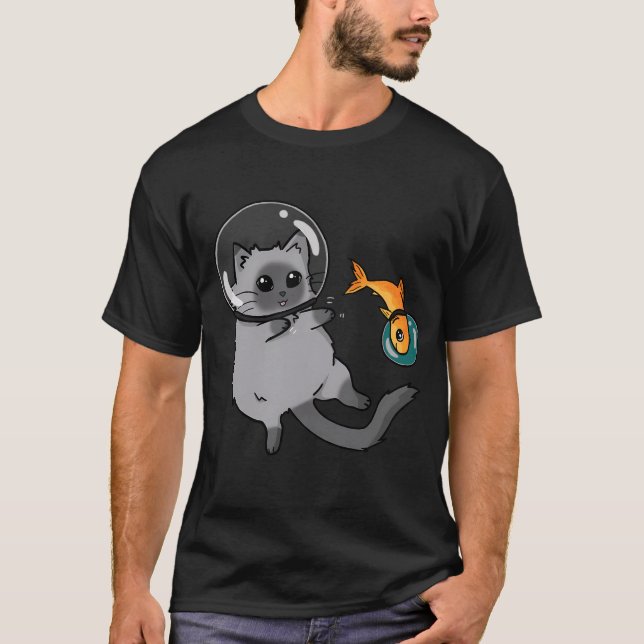 Camiseta spacecat e spacefish (Frente)