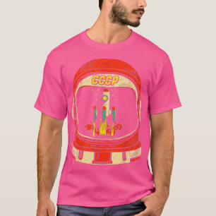 Camiseta Spaceflight União Soviética CCCP Cosmonaut Astrona