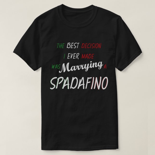 Camiseta SPADAFINO - Melhor Decisão (Frente do Design)