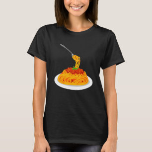 Camiseta Spaghetti Bolognese Arrabiata Pasta Discos Itália 