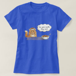 Camiseta Spaghetti Kitty, Laranja, T-Shirt
