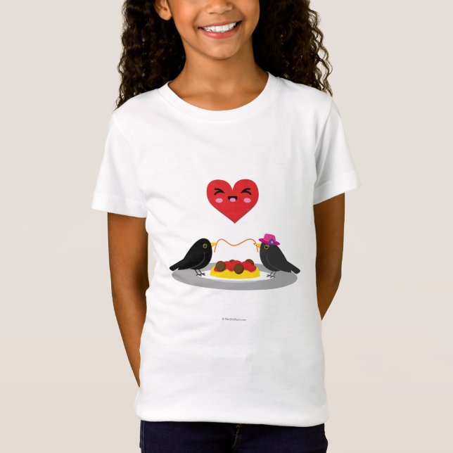 Camiseta Spaghetti Meatball Data Romântica (Frente)