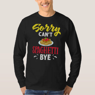 Camiseta Spaghetti Pasta Noodles Molho Recebe Carne Italian