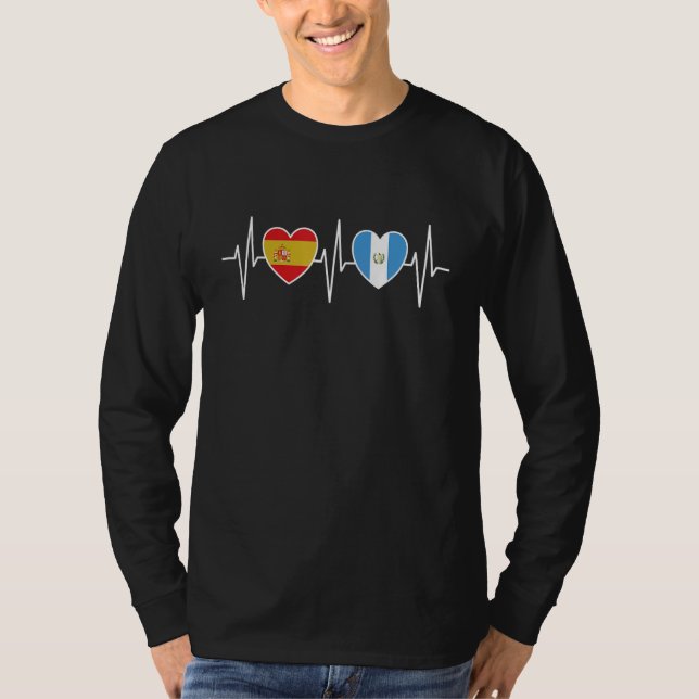 Camiseta Spain And Guatemala Guatemalan Flag Flags (Frente)