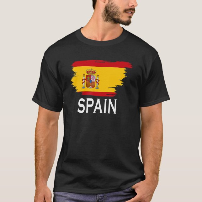 Camiseta Spain Country Spanish Flag for Men Women Kids Spai (Frente)