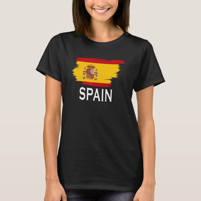 Camiseta Spain Country Spanish Flag for Men Women Kids Spai (Frente)