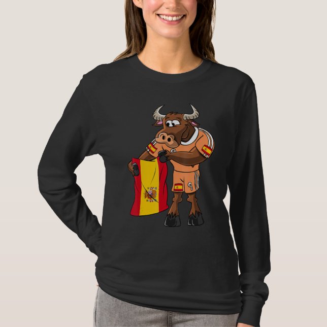 Camiseta Spain fan bull (Frente)