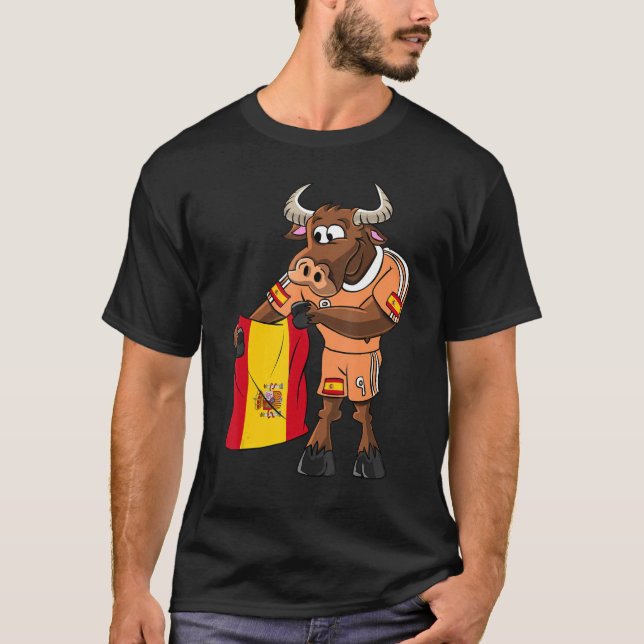 Camiseta Spain fan bull (Frente)