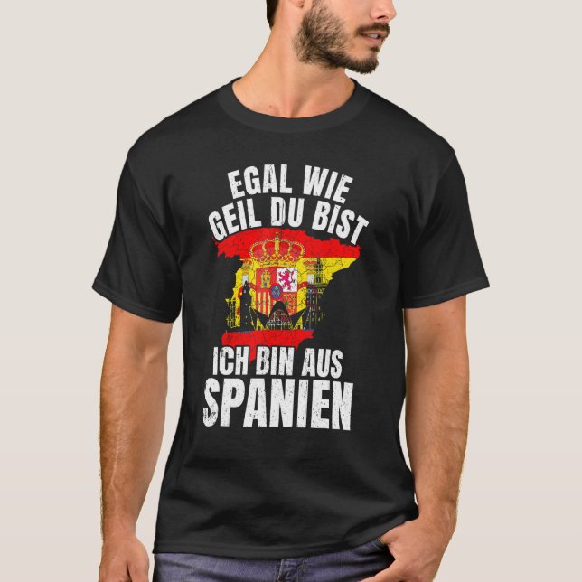 Camiseta Spain Idea Andalusia Spain Espanol Espana Flag (Frente)