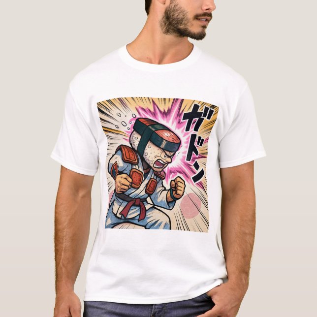 Camiseta Spam-Musubi Samurai (Frente)