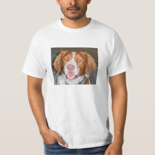 Camiseta SPANIEL de BRITTANY, bom menino, pai, encantando