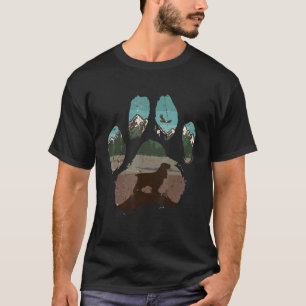 Camiseta Spaniel de Campo Pata Mãe Pai Cão Mulheres