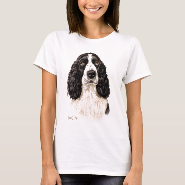 Camiseta Spaniel de Springer inglês (Frente)