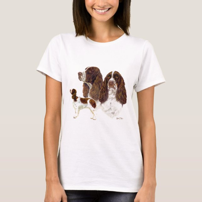 Camiseta Spaniel de Springer inglês (Frente)