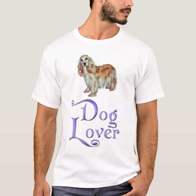 Camiseta Spaniel do amante-cocker do cão (Frente)