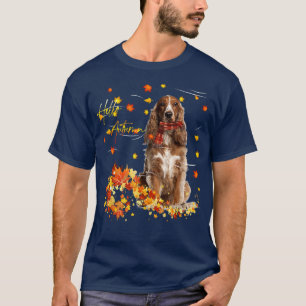 Camiseta Spaniel Dog Hello Autumn Para O Dog Lover Thankdon